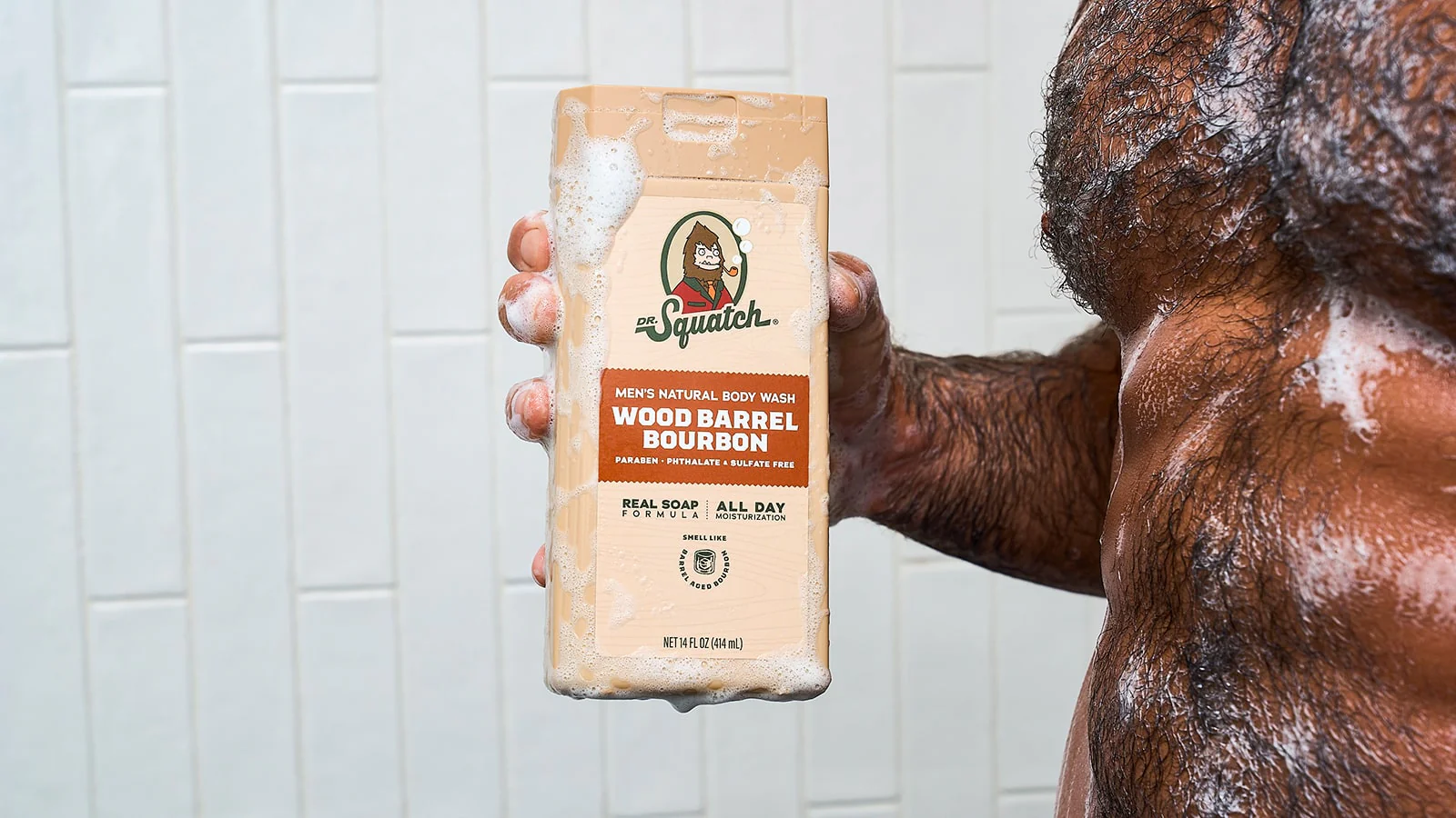 14 oz Wood Barrel Bourbon Body Wash - Image 4