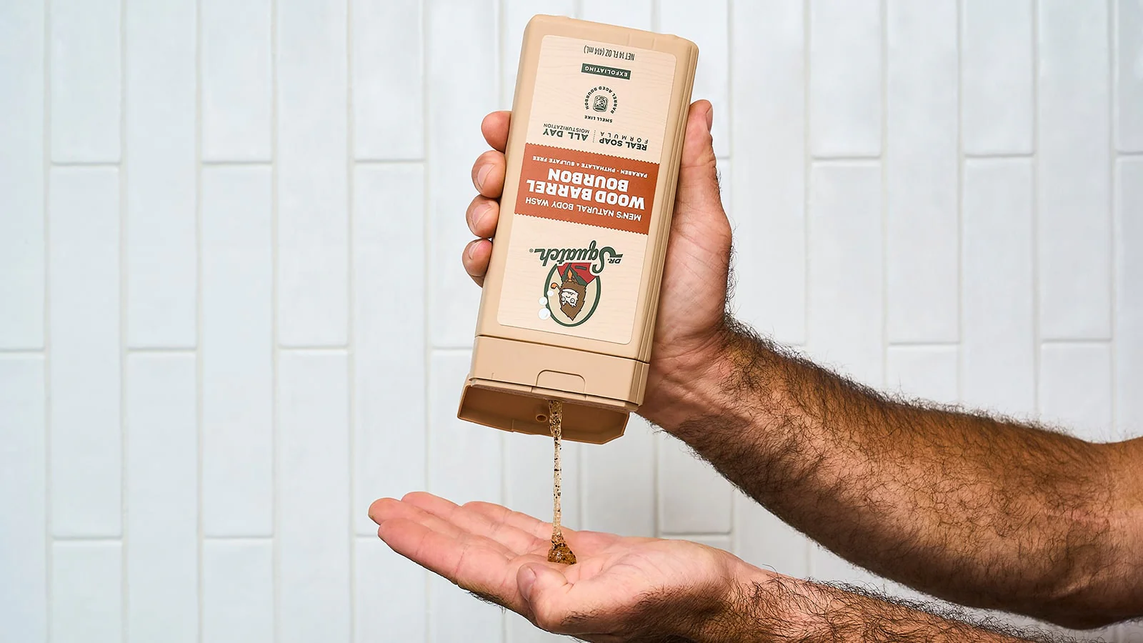14 oz Wood Barrel Bourbon Exfoliating Body Wash - Image 3